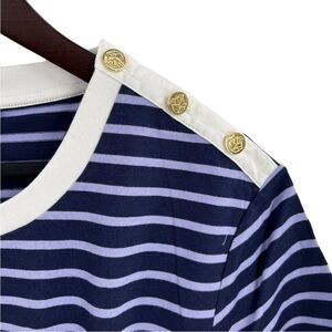 Draper James Nautical Striped Dress S EUC Ocean Inspired Modern Prep Lazy Luxury